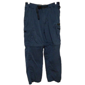 BC Clothing ~ Men's Dark Teal Convertible Cargo Pants & Shorts ~ Size L X 32